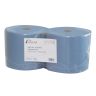 Poetspapier F47 24cmx340m blauw 2-laags