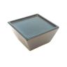 Knop MATRIX BLANK brons geoxideerd