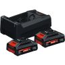 Starterset Bosch Expert EXBA18V-40 2 2x4.0Ah, Met lader GAL 12V/18V-80