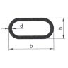 Roe ovaal 30x14x2