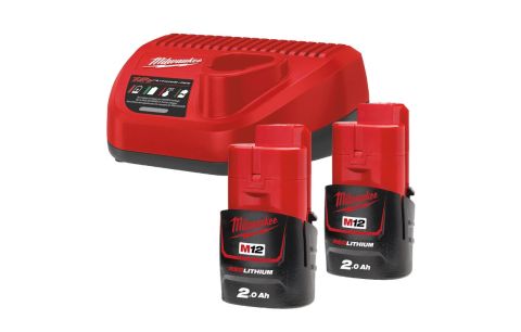 Starterset 12V 2x2.0Ah, Met lader C12 C