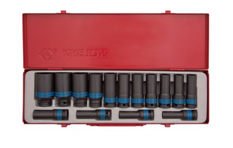 Slagmoerdopsleutelset 1/2" Metr. 15-dlg