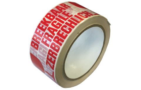 Kleefband verpakking breekbaar 50mmx66m