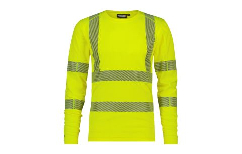 T-Shirt Hi-Vis Lange mouwen CARTERVILLE Fluogeel M (150gr) - PES06 - Polyester