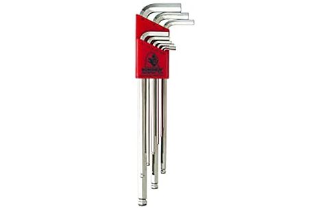 Inbussleutel 9-dlg 1.5-10mm Extra Lang