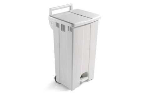 Afvalcontainer m/pedaal deksel