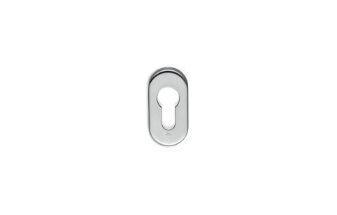 Cilinderrozet ovaal 4mm PZ inox