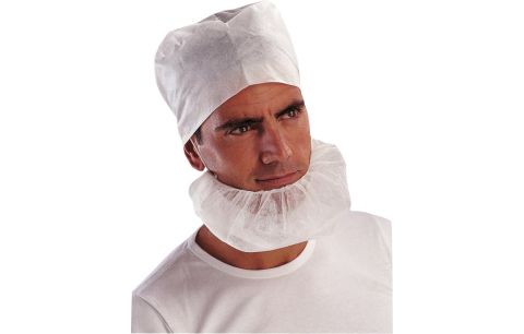 Baard/Kin Beschermer Wit 1 maat, 100st