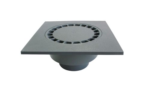 Klokrooster pvc Donkergrijs Uitwendig