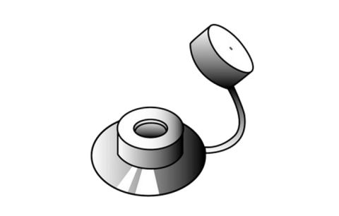 Afdekkap rubber zwart 4.5mm