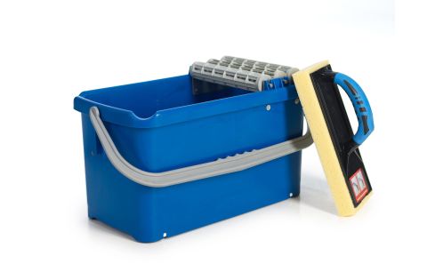 Spoelbak Pro blauw 23L, set