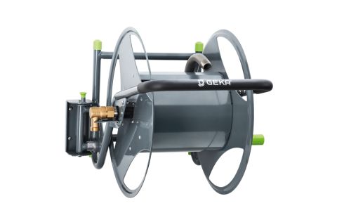 Haspel metaal Geka Plus P40 voor wandmontage, gemonteerd zonder slang