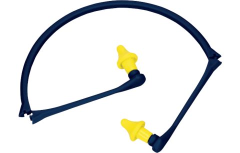 Oordoppen wegwerp + Hoofdbeugel blauw/geel