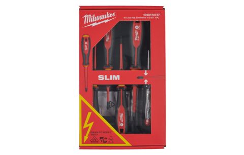 Schroevendraaierset Milwaukee VDE Tri-lobe SL/PZ, 5-delig