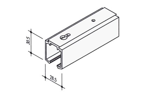 Looprail alu F1 2201