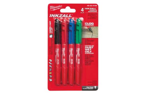 Marker INKZALL fijne punt, 4 st