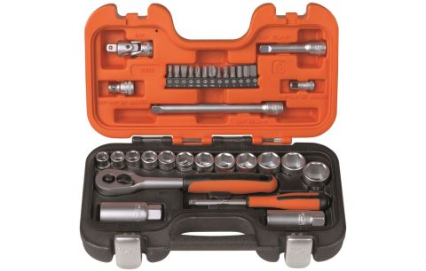 Dopsleutelset 1/4" + 3/8" 33-delig