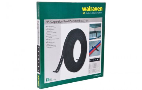 Bandijzer geperforeerd geplastificeerd 19x1.0mm 10m