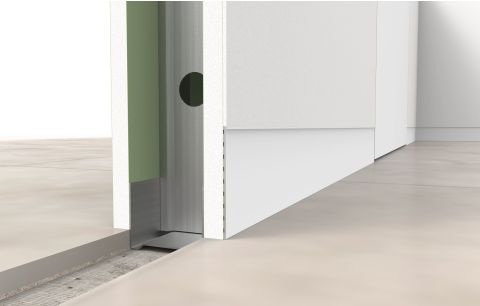 Invisiplint alu vlakliggend h:xxmm (3m)