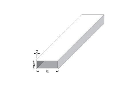 Paslat alu 65x35x2.5mm ry zwaar