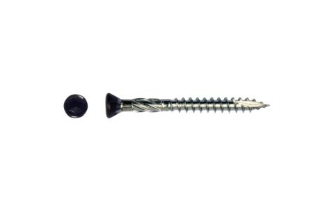 Hardhoutschroef inox C2 zwarte kop VK