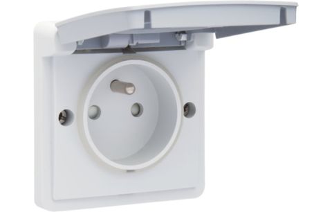 Contactdoos op aard/veil IP55-5