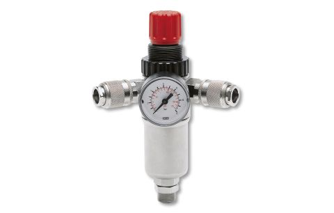 Drukregelaar + universele snelkoppeling 3/8" bu