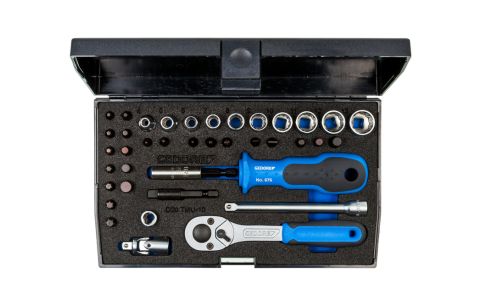 Dopsleutelset 1/4" 40-delig UD-IN-IS-PH-PZ-TX