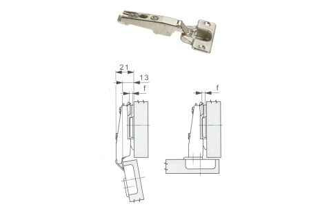 Potscharnier cs 100 opl17 veer