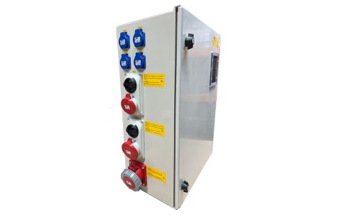 Teller-Werfkast polyester 63A + 25D60, safe to touch