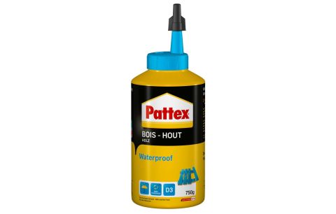 Lijm hout waterproof wit 750gr