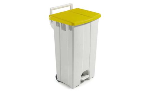 Afvalcontainer met pedaaldeksel