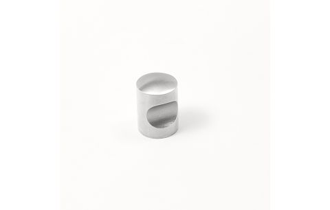 Knop buisvorm inox-zwart