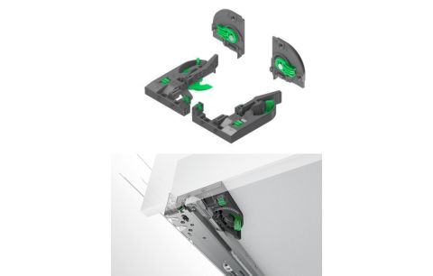 Frontbevestiging DYNAPRO SOFT-CLOSE