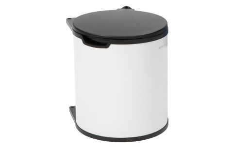 Vuilbak inbouw 15l wit