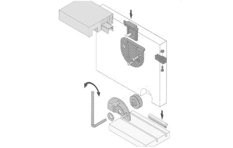 Schuifdeurset 0105.1 60kg regelbaar
