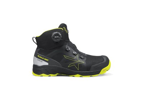 Schoen PRIME GTX MID S3 Hoog Zwart/Geel