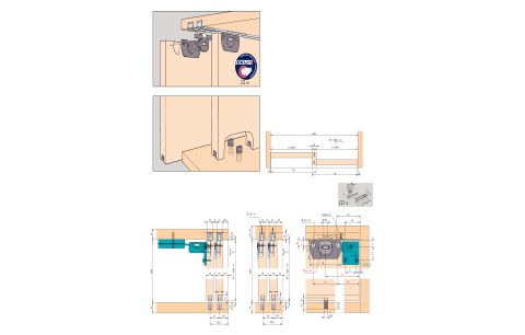 Schuifdeurkit CLIPO 15 S if/2 vl