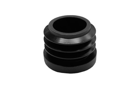 Dop insteek rond zwart pvc