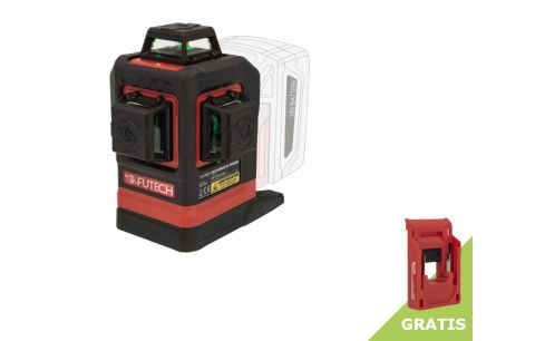 Kruislijnlaser MC3D groen 18V MAX 2mm/10m