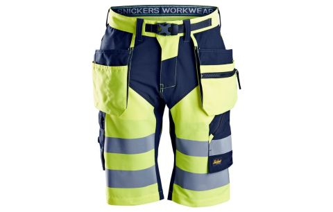 Short Hi-Vis Snickers 6933 Klasse 1 met Holsterzakken