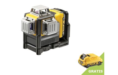 Kruislijnlaser DCE089D1G 12V 3x360° groen