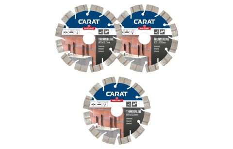 Diamantschijf CEB UNIVERSEEL THUNDERLINE 2+1 gratis, 125x22.23mm