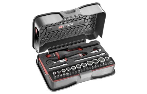 Doppendoos 1/4" 6-kant 38-dlg