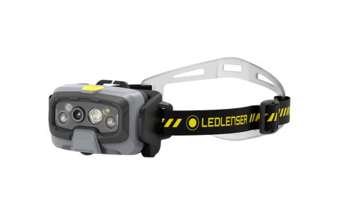 Hoofdlamp HF8R WORK oplaadbaar, 1600 lumen, IP68, batterij vooraan, digitale focus, adaptieve lichtbundel, bluetooth