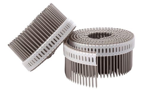Nagel coil ring inox 2.5x50 pvc
