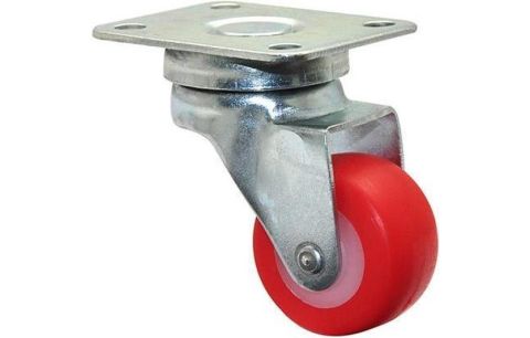 Zwenkwiel met plaat Soft Rood