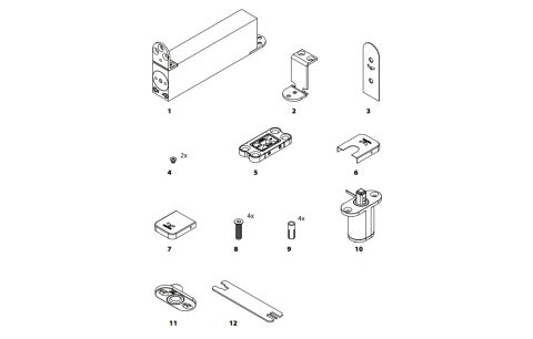 Pivotica PRO 100kg met vastzetting 90°