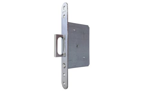 Haakslot 1650 rond 24mm zilver Keerbaar