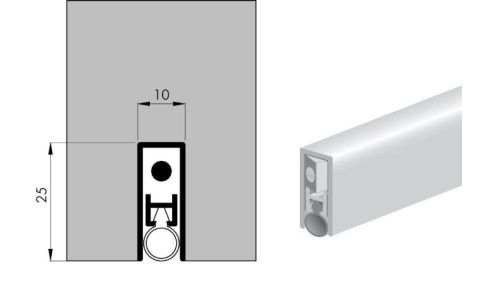Valdorpel alu 25x10mm